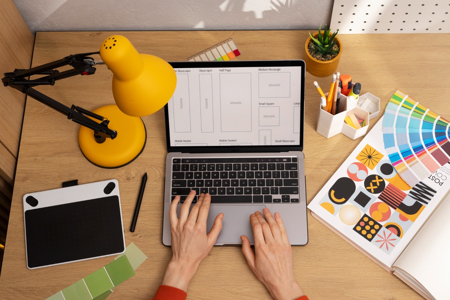 a person working on a computer